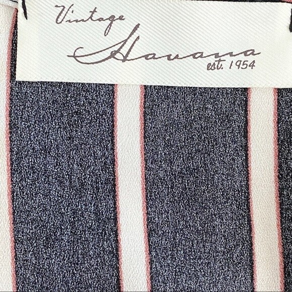 VINTAGE HAVANA Women's Small Jumpsuit Striped Wide Leg Tie Front Made in USA - Picture 9 of 14